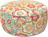 LVTXIII Indoor/Outdoor Inflatable Ottoman with Handle D21 x H9 Inch, Weather-Resistant Round