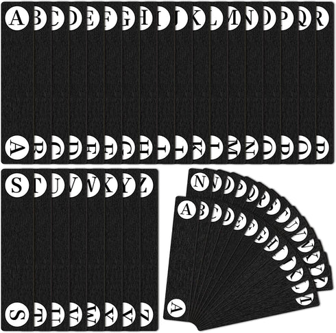 Chivertion 26 26 Albums, Pcs Library Alphabet Book Dividers Wooden Vinyl Record Organizer Separators Alphabetical A-z