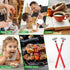 6 Pcs Stainless Steel Kitchen Thermometer, 5 Inch Long Stem, 1 Inch Dial for Milk Frothing, Food, BBQ Cooking
