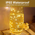 24 Pack 7FT 20LED Led Fairy Lights - Warm White, Battery Operated LED Silver Wire String Lights, Mini Firefly Starry