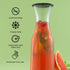 Set 3 1 JoyJolt Glass Carafe with Lid, of Liter Glass Pitcher for Mimosa Bar, Water, Iced Tea, Juice, Wine, Lemonade