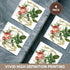 3dRose French Pink Rose Vintage-Ceramic Tile Coasters, Set of 4