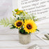 COCOBOO Sunflower Artificial Flowers Pot, Yellow Fake Flower Decor for Home, Bathroom, Kitchen