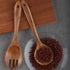 4-Piece Wooden Cooking Utensils Set for Non-Stick Cookware, Includes Spatula, Fork, Turner, Ladle, Strainer Spoons