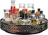 Ovicar Lazy Susan Organizer Turntable, 11 Inch Rotating Spice Rack, Metal Lazy Susan for Kitchen, Black