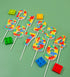 3 PHD CAKE Number Building Block Birthday Cake Candle, Numeral Birthday Candles