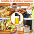 Olive Oil Dispenser, 2 in 1 Oil Sprayer for Cooking, 16oz/470ml Glass Oil Spray Bottle