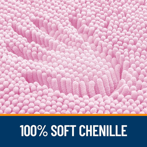OLANLY U-Shaped Toilet Rugs 24x20, Extra Soft Absorbent Chenille Bathroom Mats, Non-Slip, Machine Washable