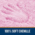 OLANLY U-Shaped Toilet Rugs 24x20, Extra Soft Absorbent Chenille Bathroom Mats, Non-Slip, Machine Washable