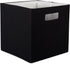 DII Poly-Cube Storage Collection, Hard Sided Collapsible Solid Large, Black