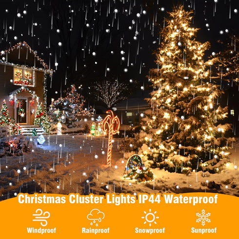 99FT 300 8 ASENEK Outdoor String Lights LED Connectable Modes with Timer Decorative String Lights for Xmas Tree Patio