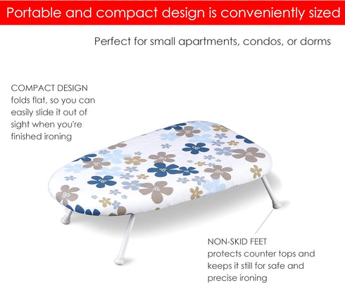 Sunbeam Tabletop Ironing Board with Cover