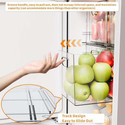 Yieach 2 Pack Countertop,Large Baby Bottle Organizer for Stackable Storage Bins Under The Sink,Acrylic Drawer Organizer