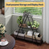 Furshus 3-Tier Plant Stand for Patio, Metal Plant ShelfIndoor/Outdoor Display Rack for Multiple Pots, Heavy Duty