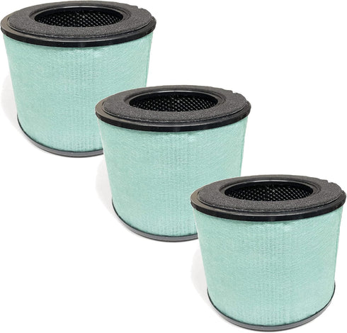Nispira BS-08 3-in-1 HEPA Air Filter Replacement, Compatible with Partu Air Purifier, 3 Packs