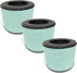 Nispira BS-08 3-in-1 HEPA Air Filter Replacement, Compatible with Partu Air Purifier, 3 Packs
