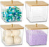 4 Pack Laundry Detergent Container, Clear Laundry Room Organization Containers, Large Laundry Powder Storage Organizer