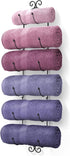 Sorbus Towel Rack Wall Mounted Metal Towel Holder for Bathroom Wall, Washcloth,