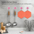 Trivet Mat Set of 3, Silicone Pot Holder, Hot Pads for Pots and Pans (Red Coral)