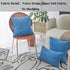 Home Brilliant Throw Pillow Covers, Decorative Soft Velvet Corduroy Striped Set of 2, Blue