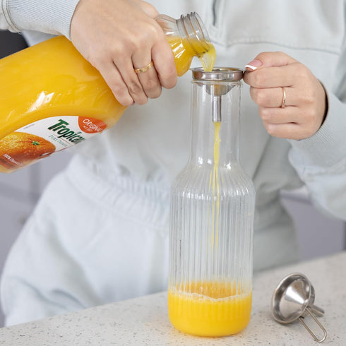 Fox Run Set of 2 Mini Metal Kitchen Funnels, 4" Stainless Steel.
