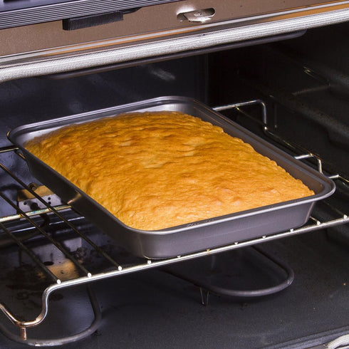 Ecolution Bakeins Non-Stick Heavy Duty Carbon Steel Roasting Pan, Gray