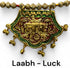 Ganpati Shubh Labh Bandanwar, Handcrafted Multicolour Door Hanging Toran, 33 Inches Approx