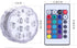 1-Pack Qoolife Submersible LED Lights Remote Control Battery Powered, RGB Multi Color Changing Waterproof Light