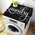 Laundry Loads Of Fun Machine Cover, Dryer Top Covers Anti-Slip Fridge Dust Cover, Roller Washing Machine Top Cover