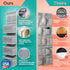 Over the Door Organizer, Clear Mesh Window Hanging Storage Rack for Bedroom, Bathroom, Kids Room, Space Saving Shelves