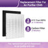 C545 Replacement Filter for Winix S Air Purifier, 2 True HEPA (H13) + 8 Activated Carbon Filters
