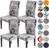 HZDHCLH Chair Covers for Dining Room, Set of 4 Stretch Spandex Grey Parsons Chair Slipcover