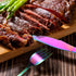 VANDBAO Portable Camping Utensils Set - Reusable Stainless Steel Cutlery with Case, Extra Steak Knife & Boba Straw