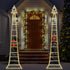 248 8 6H Christmas Ladder Lights with Santa Claus, LED Rope Ladder Light, Lighting Modes & Timer, Waterproof Xmas