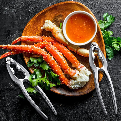 12 Set Set Pcs Crab Crackers and Tools Heavy Duty Seafood Tools Crab Leg Crackers Lobster Nut Crackers Opener Home