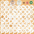 Konsait 50Pack Cake Stencil Templates, Reusable Baking Tools for Cake Cookies, Coffee Decorating Molds