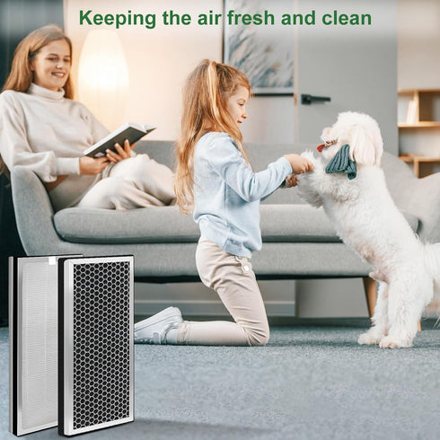 Replacement Filter for MA Air Puri-Fier Models 40, 3-in-1 Filter with Pre-Filter and Activated Carbon, 2 Pack