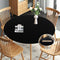 Obstal Fitted Round Table Cloth, Reversible Waterproof Elastic Stretch Tablecloth for Round Tables up to 56" Diameter,