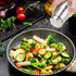 Accmor Salt and Pepper Shakers Set, 5oz Stainless Steel Seasoning Containers with Glass Bottom for Home Cooking