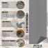 Solid Design Non-Slip Rubberback 2x4 Indoor/Outdoor Area Rug for Entryway, Kitchen, Living Room, Garage, 2' x 4', Gray