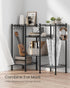 3-Tier 3 ULGR103B01 SONGMICS Bathroom Shelf, Storage Rack for Small Space, with PP Shelf Liners, Removable Hook