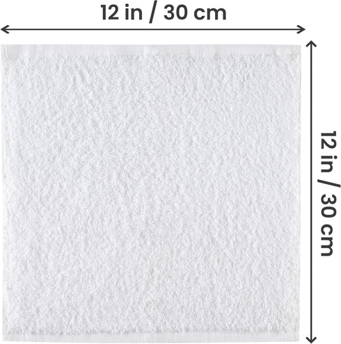 24 Pack Set, 100% Utopia Towels Cotton Washcloths Ring Spun Cotton, Premium Quality Flannel Face Cloths, Highly