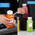 6 Pack 16 Oz 2 100% 2 Glass Juice Bottles with Pour Spouts, Airtight Heavy Duty SCREW Lid- Reusable Glass Milk Bottles