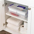 IRIS USA Plastic Storage Bins - 9.4 Qt. Craft Organizers with Removable Tray, Handle for Art Supply Storage