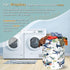 SELIONLIKN 18.9x16.5 Inch Watercolor Plane Laundry Basket Foldable Cartoon Laundry Hamper Oxford Cloth Plane Printed