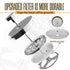 Utopia Kitchen Stainless Steel French Press Coffee Maker, 17 Oz, Portable Travel Coffee Press, Silver
