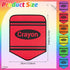 AKAIXI 6pcs 14X17 Inch Crayon Carpet Seats for Classroom Colorful Floor Mat Small Crayon Classroom Rug Non Slip Floor