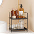 NLBTW 2-Tier Counter Countertop Bathroom Organizer, Thickened Plastics Makeup Skincare Perfume Organizers for Vanity