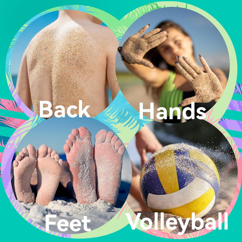 Beach Sand Remover Wipe Mitt for Family, Kids, Women - 2024 Summer Vacation Essentials for Hawaii, Mexico, Costa Rica,