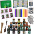 IRmm 85 Witchcraft Supplies Kit, PCS Wiccan Supplies and Tools, Include Dried Herbs, Crystal Jars, Colored Candles